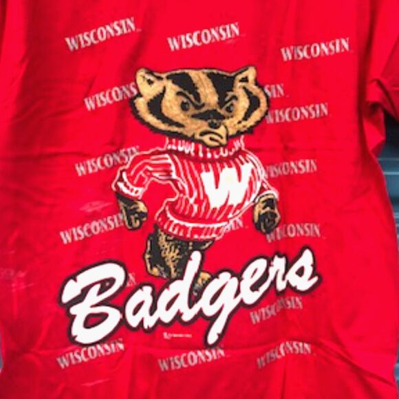 Tee Shirt . Size: Large {42-44} . Wisconsin Badgers - Picture 4 of 6